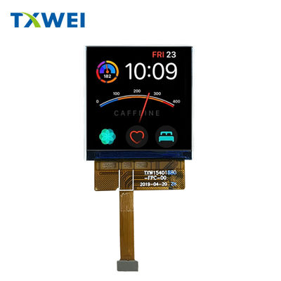 1หน้าจอสี่เหลี่ยมขนาด.54 นิ้ว MIPI อินเตอร์เฟซ 320 * 320TFT เครื่องสวมจอ LCD