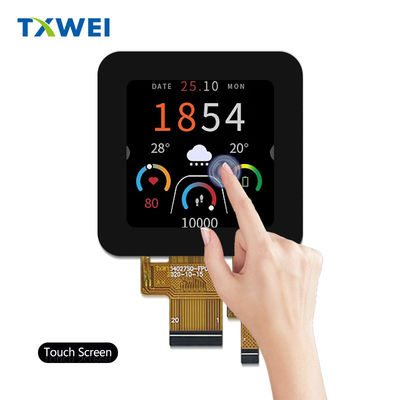 1.54 นิ้ว 240 * 240IPS ระบบควบคุมทางไกลที่ฉลาด อุปกรณ์ครัวเรือนขนาดเล็กจอ LCD สี่เหลี่ยมจอสัมผัส