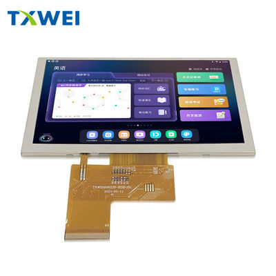 5 นิ้ว IPS LCD TFT 800*480 ความละเอียด RGB 24 อินเตอร์เฟส LCD Display Module With ST7262