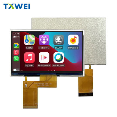 4.3 นิ้ว IPS 480*272 ความสว่างความละเอียดสูง 350cd/m 2 จอจอ LCD