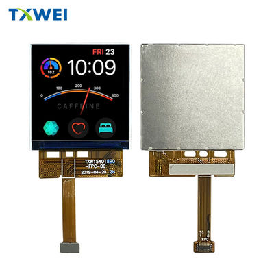1.54 นิ้ว สี่เหลี่ยม แผน LCD สีเต็ม 700nits TFT จอจอ LCD