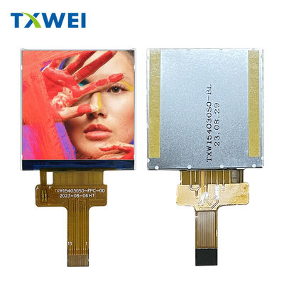 1หน้าจอ LCD สี่เหลี่ยมขนาด.54 นิ้วที่กําหนดเอง 240 * 240 แผ่นจอ LCD ความละเอียดสูง