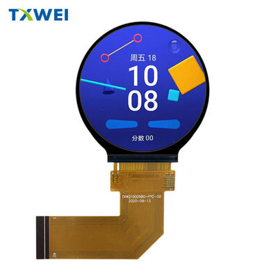 2.1-inch 480 * 480 วงกลม TFT LCD หน้าจอจอฉลาดของอุปกรณ์ครัวเรือนเล็ก