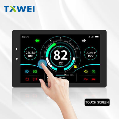 7 นิ้ว 600X1024 ความละเอียด 800cd/m2 กล่องเครื่องมือรถไฟฟ้า TFT LCD Display MIPI Interface