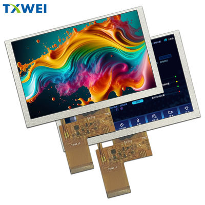 หน้าจอจอ LCD ขนาด 5 นิ้ว ความละเอียด IPS 800*480