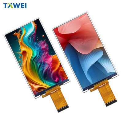 5.0 นิ้ว 480x854 ความละเอียด 400nits RGB 24 BIT อินเตอร์เฟซ TFT LCD Panel 5