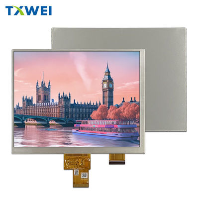 หน้าจอ LCD TFT ขนาด 8 นิ้ว 1024 * 768 จอ LVDS ดูเต็ม จอจอการควบคุมอุตสาหกรรมการแพทย์