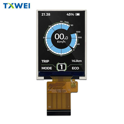 2.4 นิ้ว 240*320 ความสว่าง 450cd/m2 เครื่องบันทึกการขับรถ TFT LCD display screen