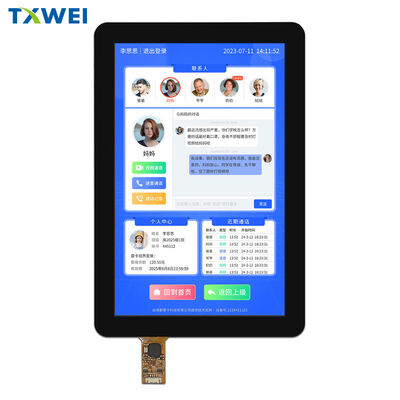หน้าจอควบคุมระยะไกลโดรนหน้าจอสัมผัสอุณหภูมิไวด์ LVDS ความละเอียดสูง 1920*1200 TFT ขนาด 8 นิ้ว
